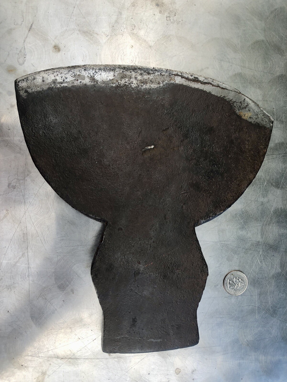 Simmons Antique Broad Axe 1800’s Signed 6.5 Lb 9” Blade Early Example