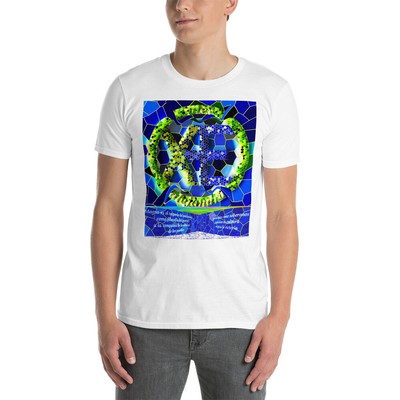 Camiseta Nombre Alejandro Mosaico; Gildan 64000, Short-Sleeve Unisex T-Shirt