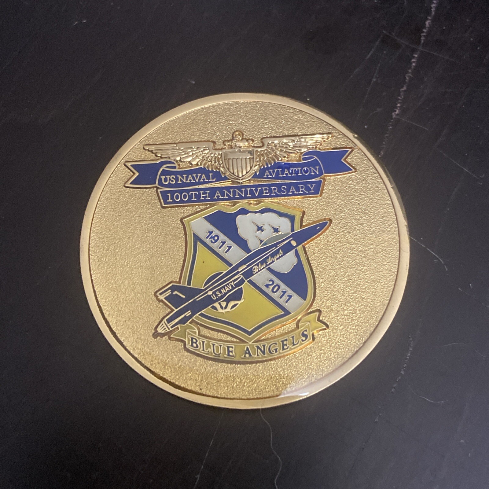 US Navy Blue Angels Challenge Coin US Marine Corps 100th Anniversary