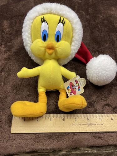 Applause/Looney Tunes Santa Tweety Bird Plush New W/Tags - Picture 2 of 8