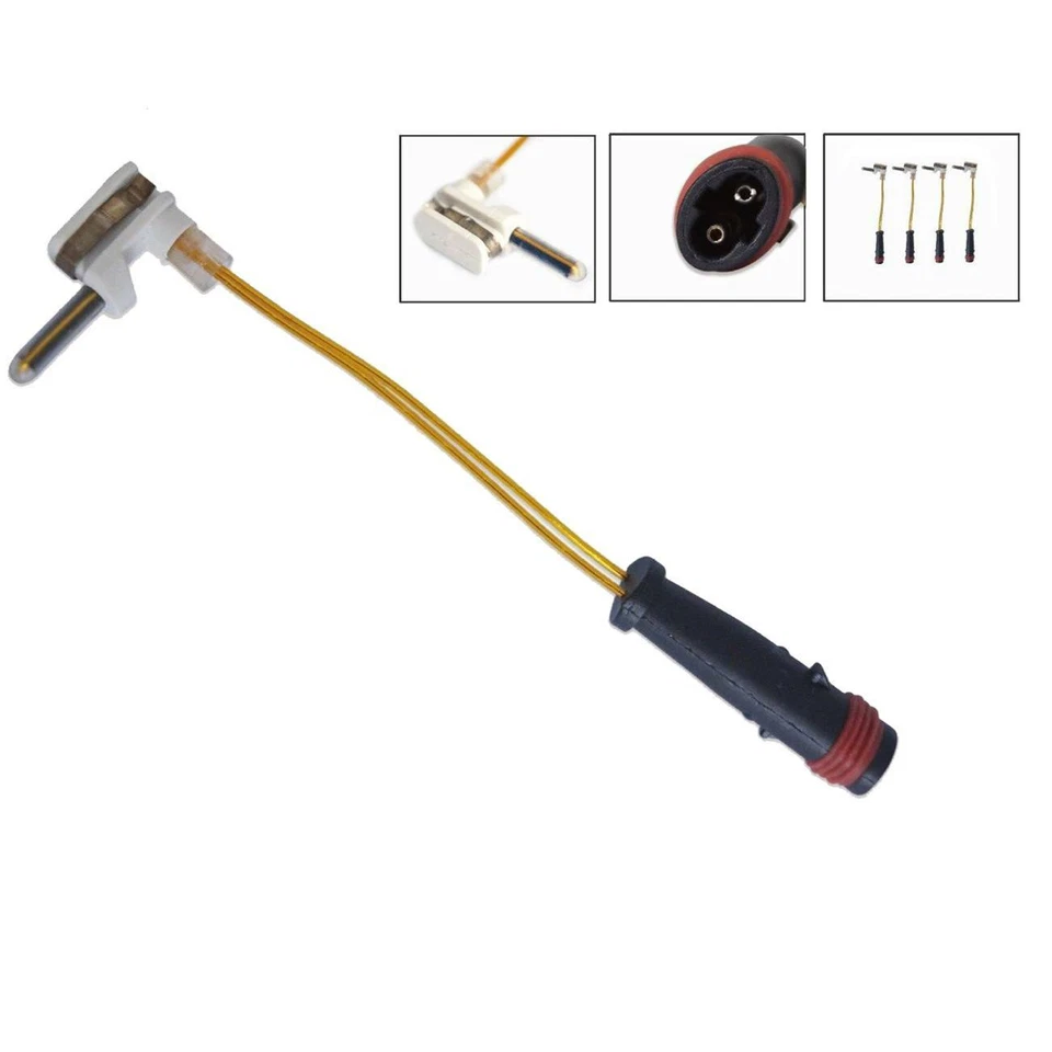 Sensor de desgaste de pastillas de freno delanteras traseras 4 piezas para Mercedes-Benz C300 C350 E350 W211 W220 Foto 4 de 4