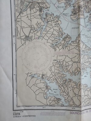 Vintage Chesapeake Bay Sandy Pt To Susquehanna River Color Map 43  display picture 1