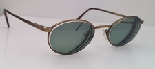 Vintage JC Levet 3536 Gold Oval Metal Sunglasses Italy FRAMES ONLY