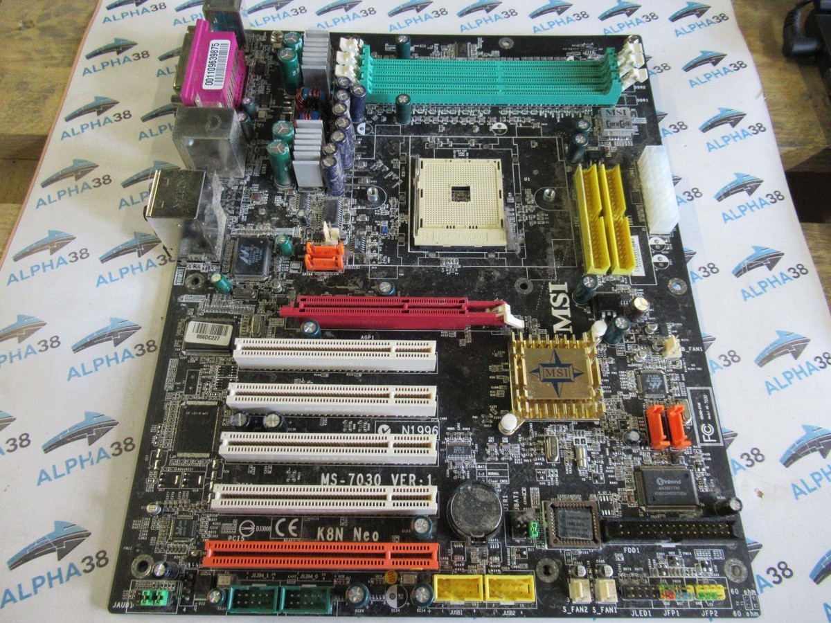 Msi Ms-7030 Nforce 3 250 3x Ddr1 Ram Socket 754 Atx