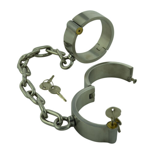 bracelet de cheville graves Ø 8cm bondage BDSM très massive fetish foot shackle - Picture 1 of 3