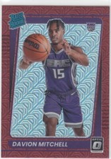 2021-22 Davion Mitchell Donruss Optic RED HOLO Prizm Rookie #155 - Heat RC