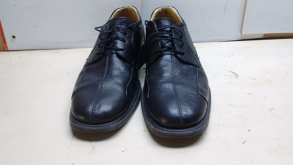 Belvedere Bay Bridge Black Leather Oxford Split Toe Casual 