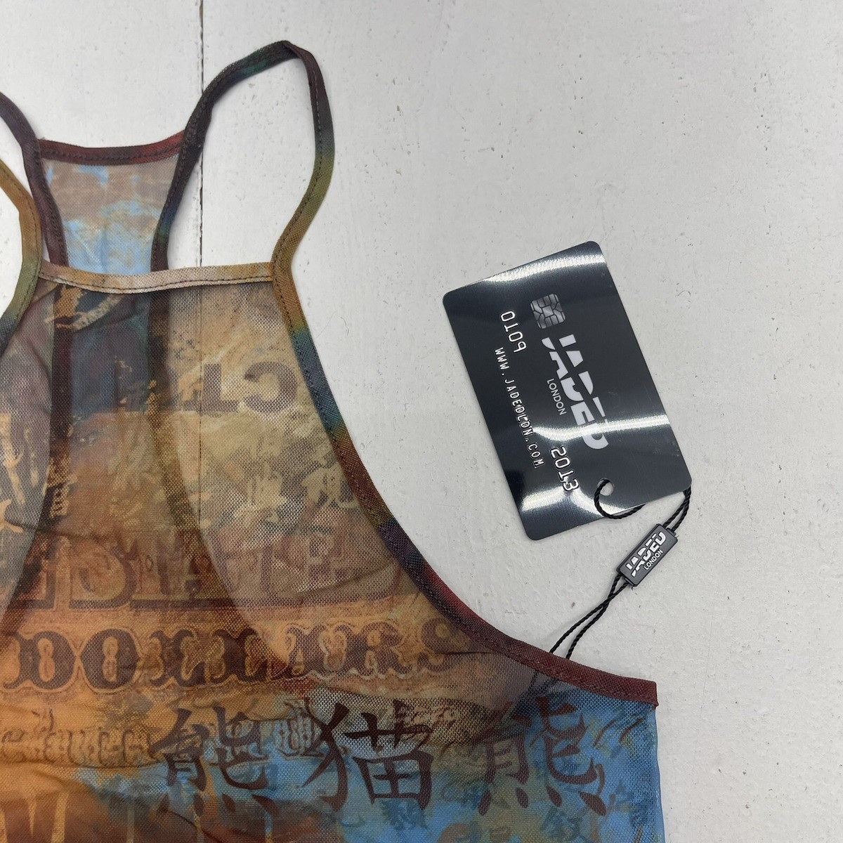 Jaded London Heatmap Print Halter Mesh Tank Women's 0 New | eBay