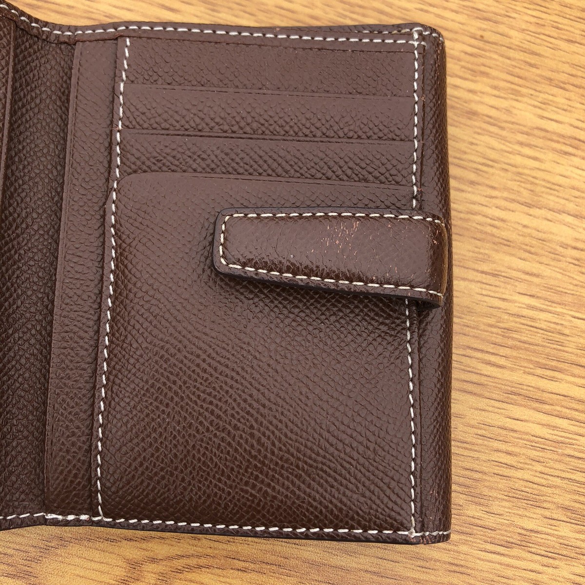 Sazaby Bifold Small Wallet Mini Coin Purse Brown Leather Sazaby Bifold Small Wallet Mini Coin Purse Brown Leather