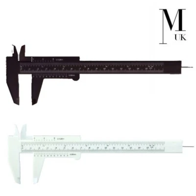 MICROBLADE UK Microblading Ruler GAUGE Extendable SPMU Calipers Eyebrow measuring Black/White