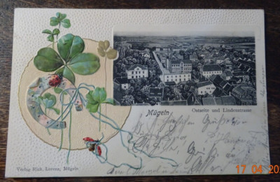 Mügeln 1904 Ostseite und Lindenstraße  Sachsen U53