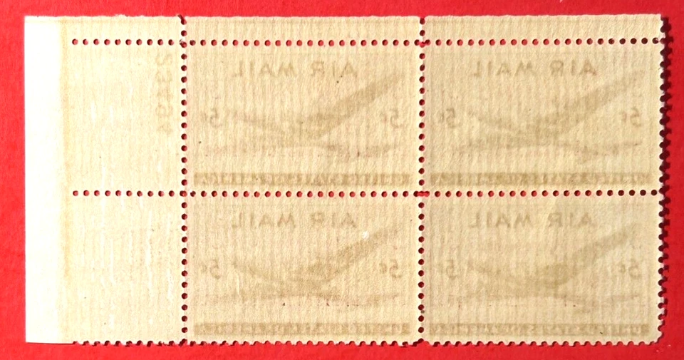 US Sc#C32 1946 DC-4 Skymaster Plate#Block of 4 MNH OG VF (17-297) - Image 2 of 2