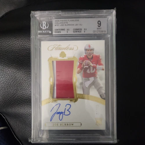 2020 Joe Burrow Panini Flawless Collegiate Patch Autograph #151 Lowest #1/25