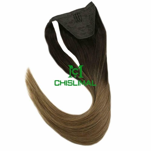 14''-30'' clip on Ponytail real Human Hair Comb Pony Tail Hair Extensions - Picture 25 of 25
