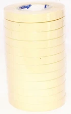 12 Pack 3/4" Premium Grade Automotive Masking Tan Tape American IPG