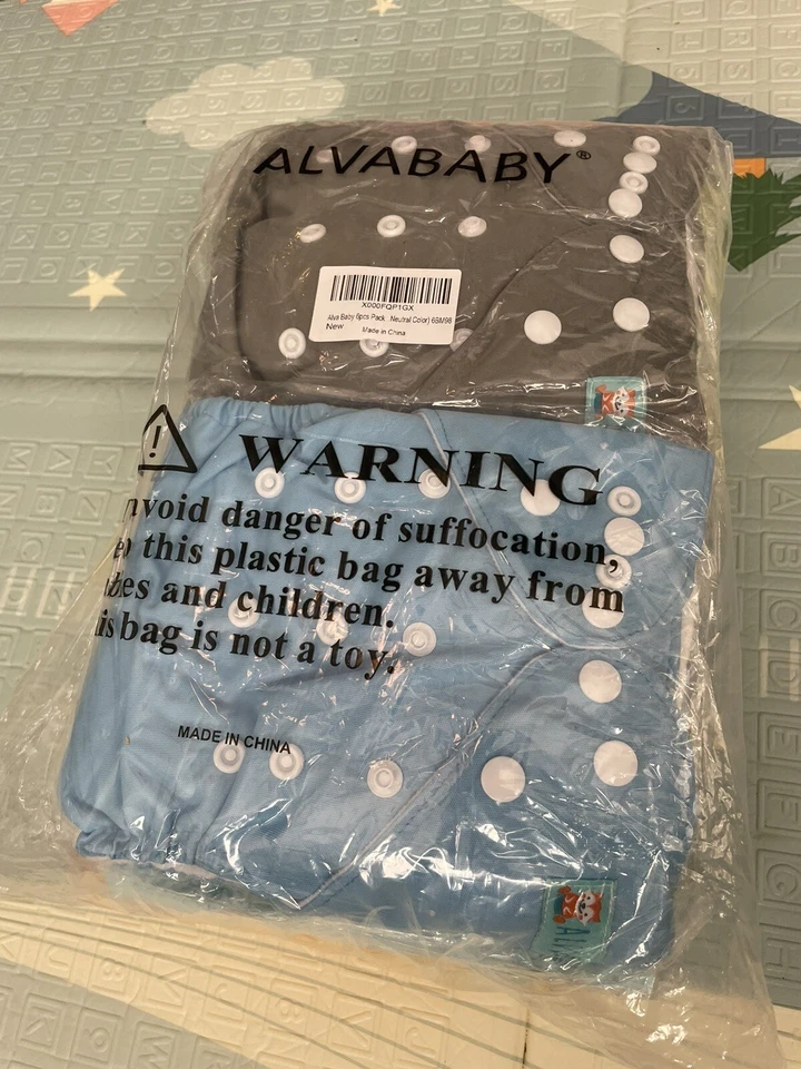Alba Baby 6pcs Pack NEW Reusable Diapers  - Image 4 of 4