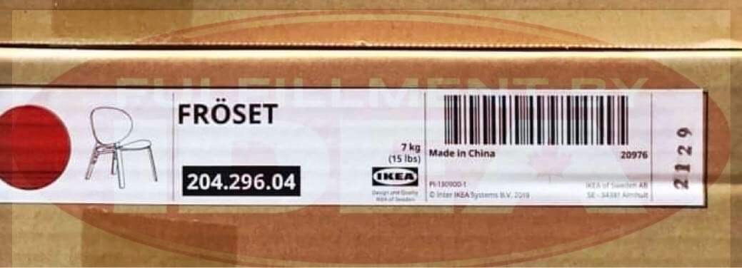 Brand New IKEA FROSET Red Stained Oak Veneer Chair 204.296.04 | eBay