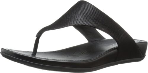 Fitflop Banda Opul Toe Post Sandal, Black Nubuck, Women Size 10 $125 | eBay