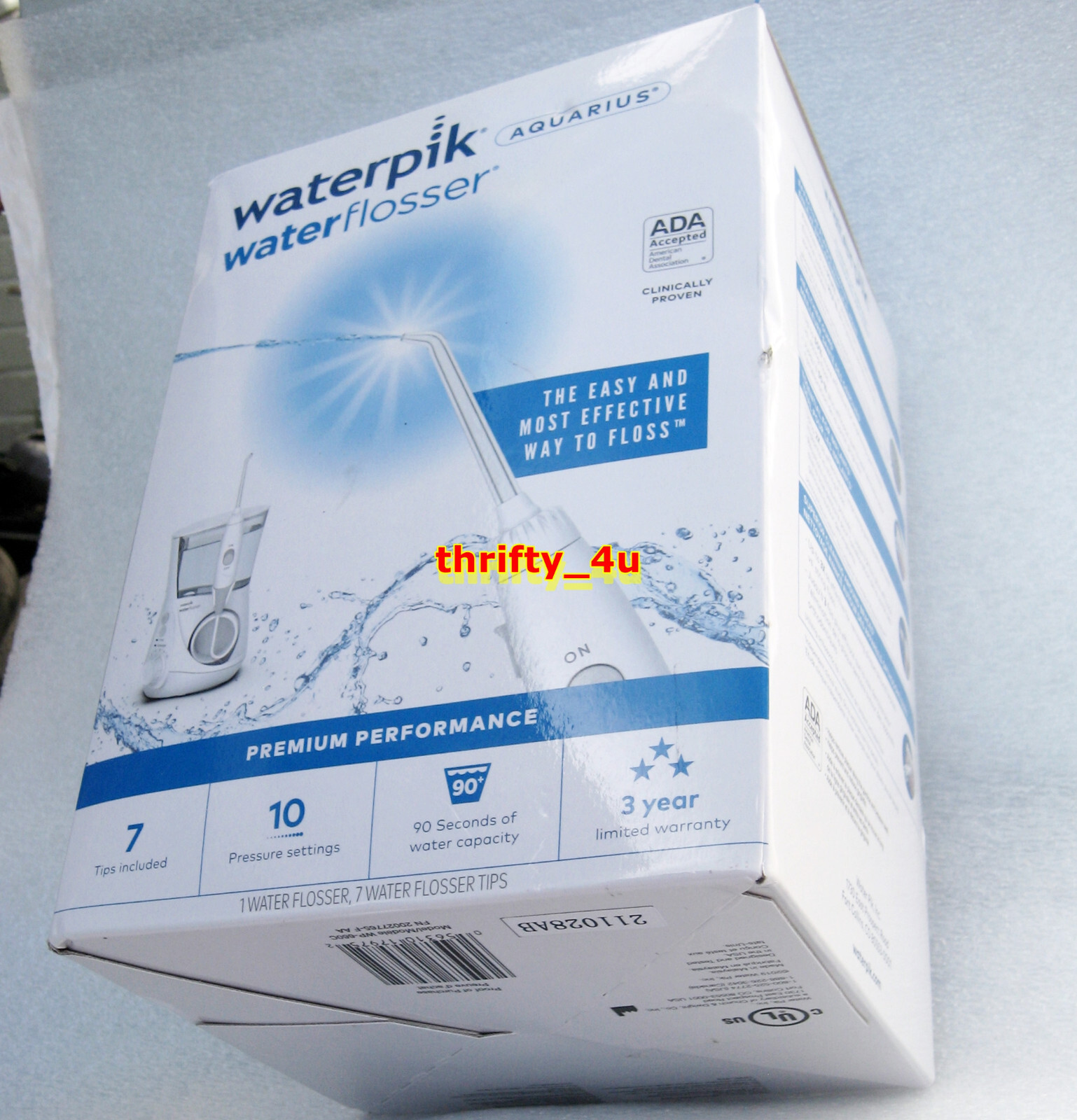 waterpik WP660C Aquarius professional water flosser, 120V, white, NIB