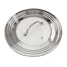 Stainless Steel Universal Lid For Pots Pans And Skilletsfits 7" To 12" Replaceme
