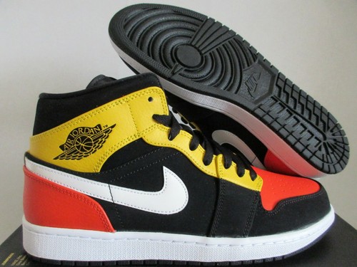 NIKE AIR JORDAN 1 MID SE BLACK-TEAM 