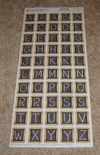 Creative Imaginations Renae Lindgren  5.5x12inch Sticker School Chalkboard Alpha