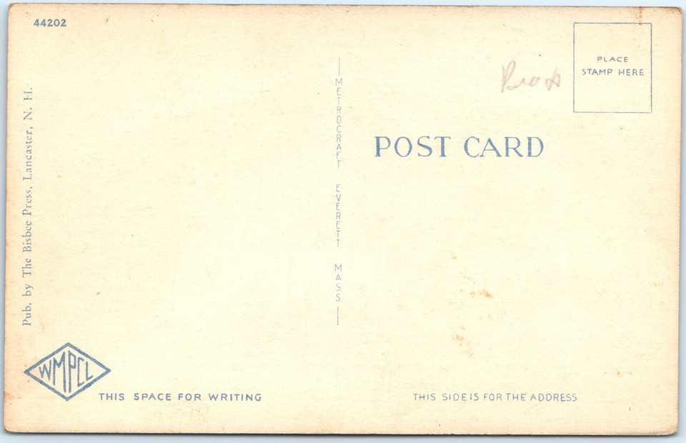 c1940s Dixville Notch, NH Balsams Lake Gloriette Hotel Resort Linen PC