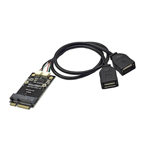 PCIE to Double USB Adapter mPCIe to 5 Pin 2 Port USB2.0 Converters PCIE - Afbeelding 6 van 10