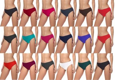Merry Style Damen Bikini Slip Badehose Bikini-Slip Hose Stretch Polyamid 36-44