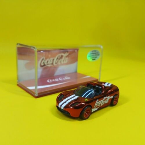 Hot Wheels 2008 TESLA ROADSTER Red CHROME COCA COLA (WANGSTAR CUSTOM) REAL RIDER - Picture 14 of 15