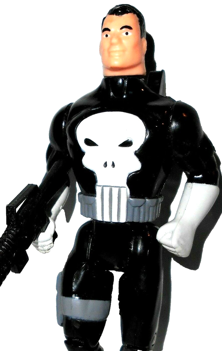 Toy Biz 1993 Marvel Super Heroes the PUNISHER cap firing machine