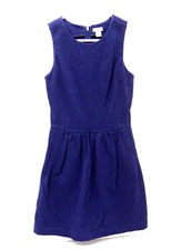 J.Crew Womens Dress 2XS Fit & Flare Knit Dress Purple Sleeveless Scoopneck