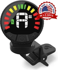 Clip Digital Afinador Para Cuerda De Guitarra, Afinador De Guitarra Recargable..
