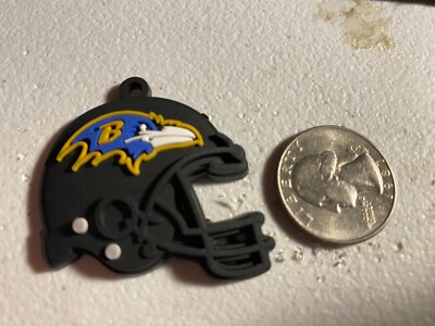 Baltimore Ravens, rubber helmet charms, 2 pack for DIY projects