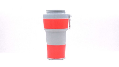 Fruit/Coffee/Tea/Water mug Collapsible & foldable cup School Office Travel- Red