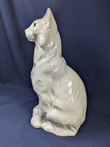 15+" Royal Dux Bohemia White Persian Cat Figurine #935 c1912-1945 Rare EXC - Picture 3 of 9