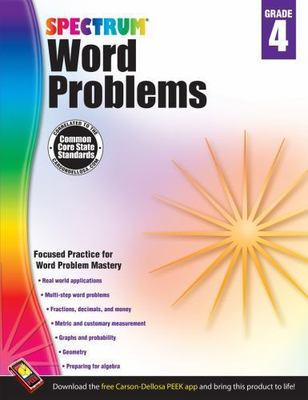 Spectrum Word Problems, Grade 4 - workbook, 9781624427305, Inc Carson-Dellosa Pu