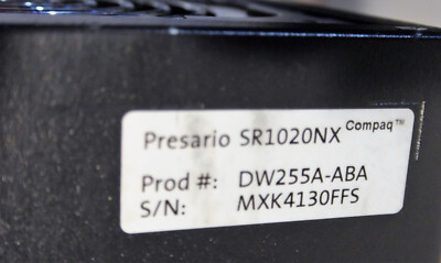 Compaq Presario SR1020NX PC Desktop (Intel Celeron 2.8GHz