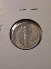 1942-D Mercury Dime 10c Denver Mint 90% Silver (#66w-6586) bent + gouged