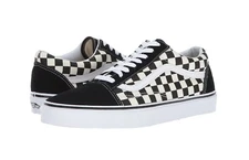 VANS Old Skool Shoes Primary Checkerboard (Black/White) Mens 9, Womens 10.5