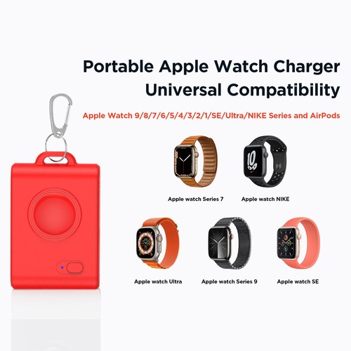 2000mAh Magnetic Charging Dock for Apple Watch Series9, 8, 7, 6, 5, 4, 3,2,1, SE - Picture 8 of 15