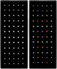 60 pcs CZ Nose Studs 22G Stainless Steel Rings Bone Pin Body Piercing Jewelry