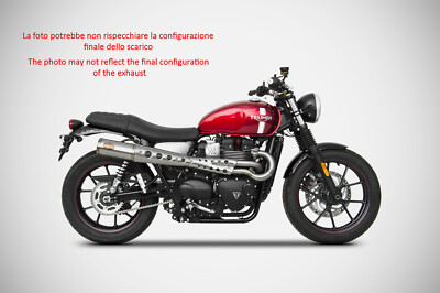 EXHAUST ZARD ZUMA STEEL-GOLD BLACK RACING TRIUMPH SPEED TWIN 900 2021-23