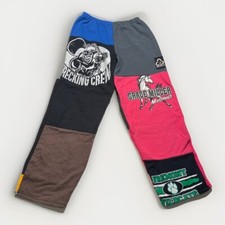 Rcycld Sweatpants Upcycled VTG Hoodie Patch Elastic Waist Pants MEDIUM/LARGE