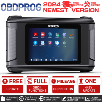 OBDPROG M500 Mileage Adjustment Odometer Correction OBD2 Scanner Oil Reset Tool