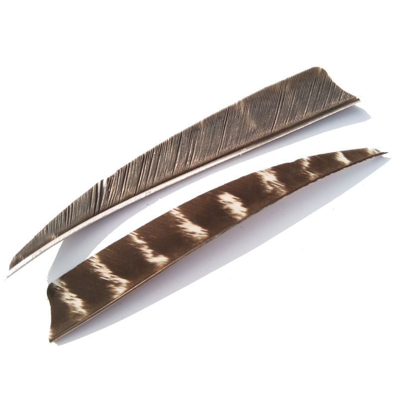 Do feathers hold up as well as fletching on arrows