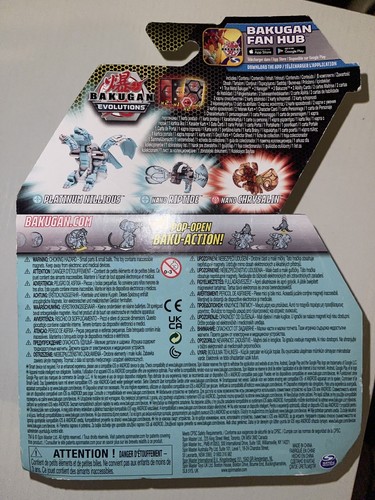 BAKUGAN Evolutions NILLIOUS Nano Riptide Nano Chrysalin Powered Platinum Up Pack - Picture 3 of 3