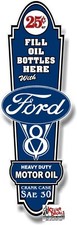 Ford-25 24 X 8 Ford Hot Rod V8 Lubster Side Decal Sticker Oil Can Tank