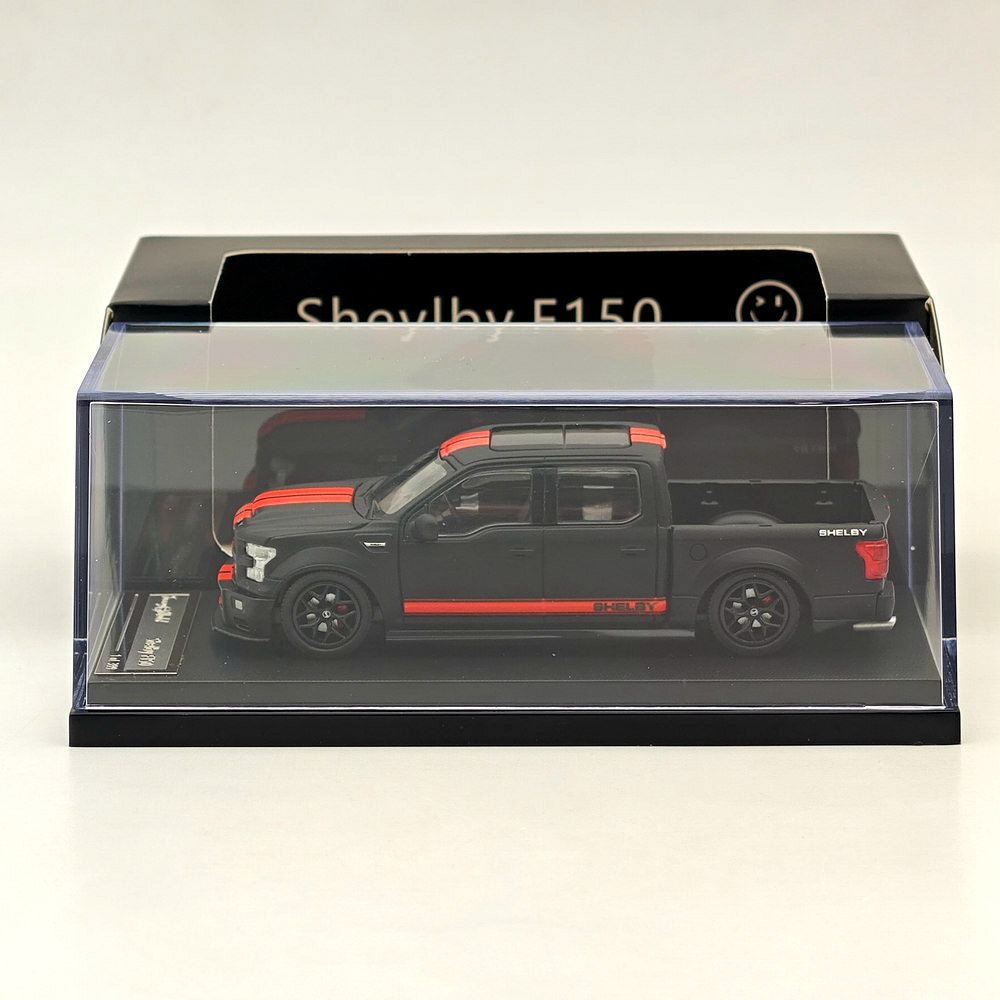 1:64 Funny Model Black SHELBY F150 Shelby Super Snake Pickup Diecast Models Car