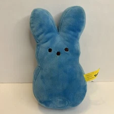 Just Born Peeps Velour Blue Bunny Easter Peep 9.25" Plush Stuffed Animal 2014